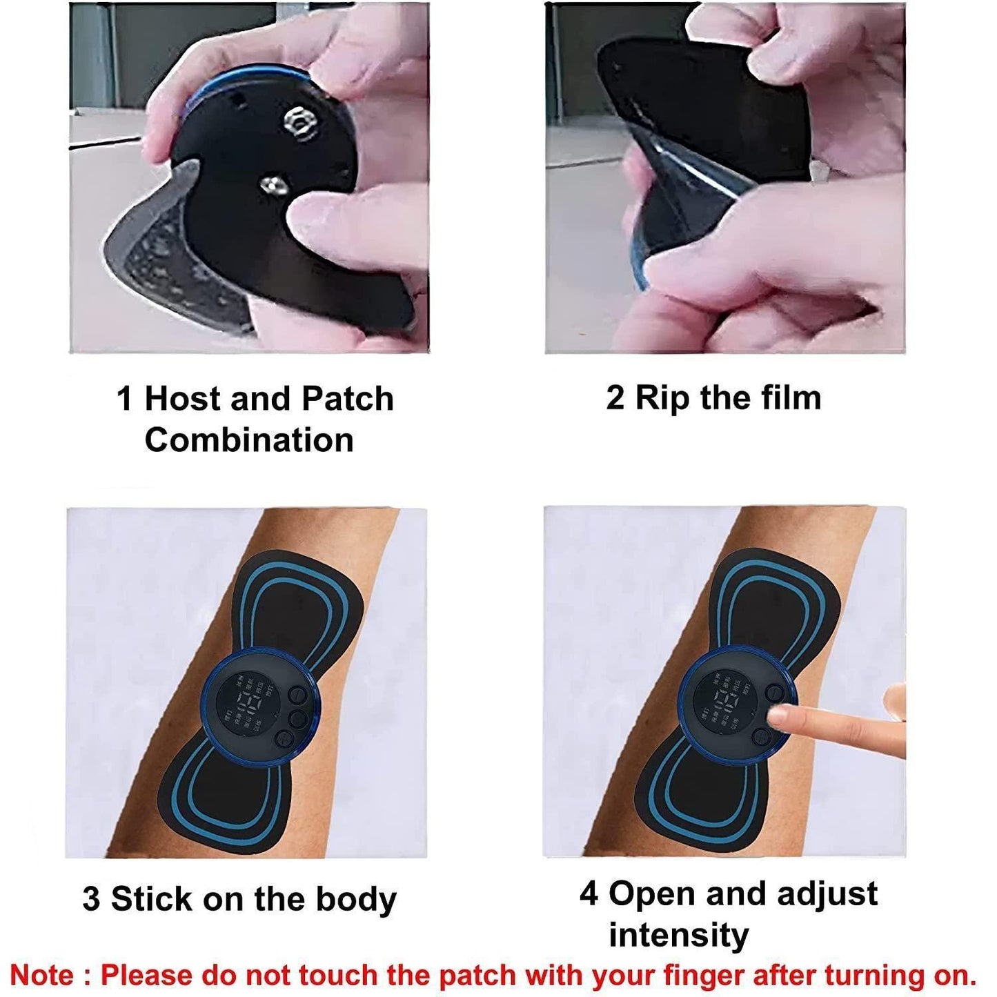 Mini Electric Massager for Muscle Pain Relief at Home or Office