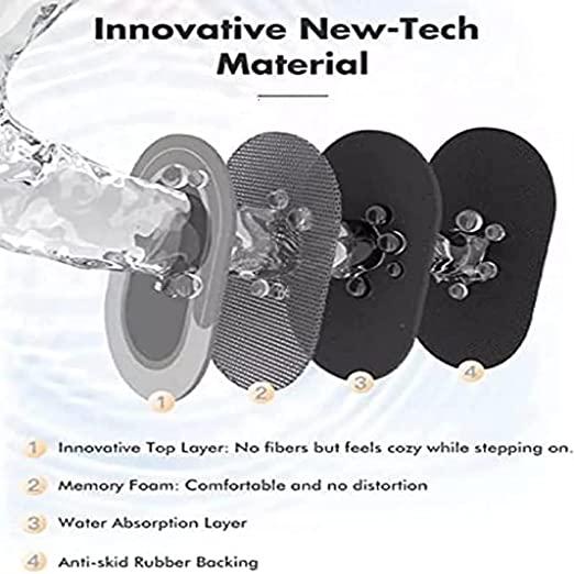 Water Absorbing Bath Mat That Dries Fast and Stops Slipping