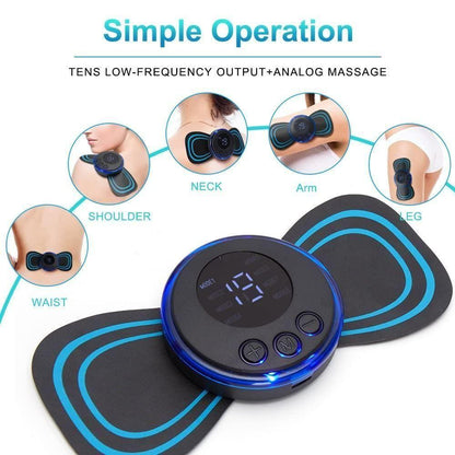 Mini Electric Massager for Muscle Pain Relief at Home or Office