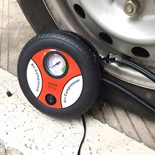 Portable Car Air Compressor That Plugs Into Cigarette Lighter - 260 PSI